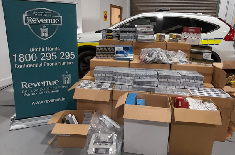 Cars, cash and illicit cigarettes seized during search of home in small village