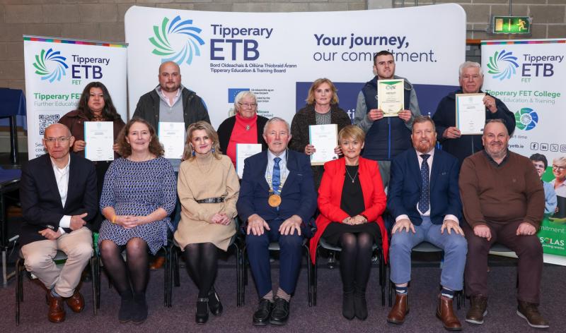 Learner achievements celebrated at Adult Education awards ceremony in Tipperary