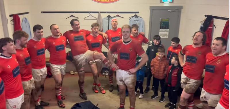 WATCH: Cashel rugby heroes celebrate victory with 'Slievenamon' rendition