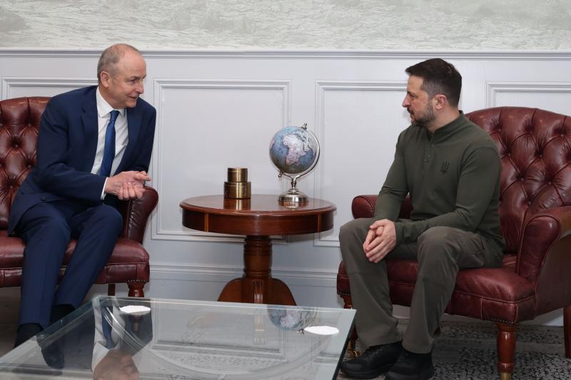 Taoiseach reiterates support for Ukraine as leaders meet ahead of Washington visits