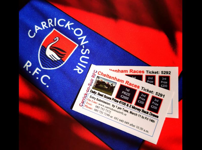 Carrick-on-Suir Rugby Club saddles up to run Cheltenham Festival fundraising competition