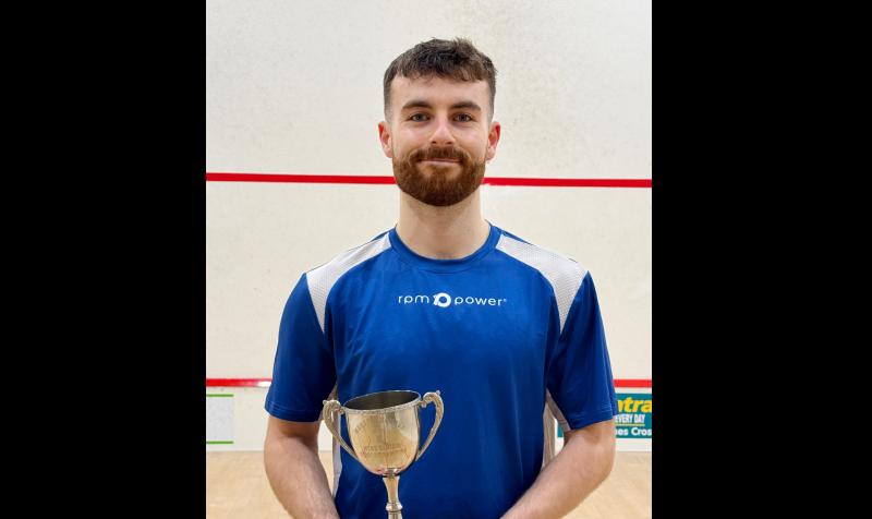 Karl McLoughney won Tipperary's first ever Squash Munster title last weekend.