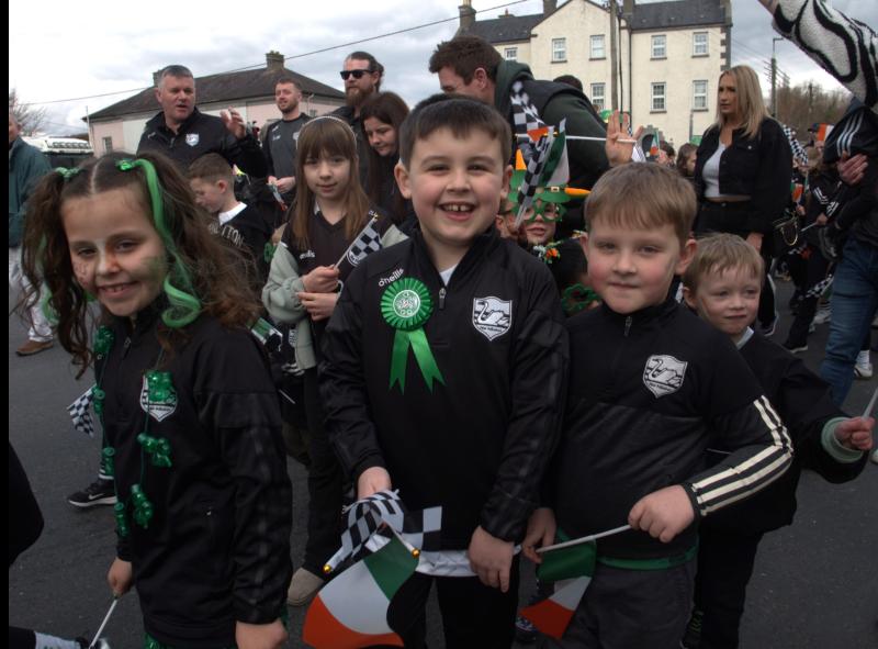 Over 100 juvenile members from Carrick-on-Suir GAA club took part in town's St Patrick's Day Parade