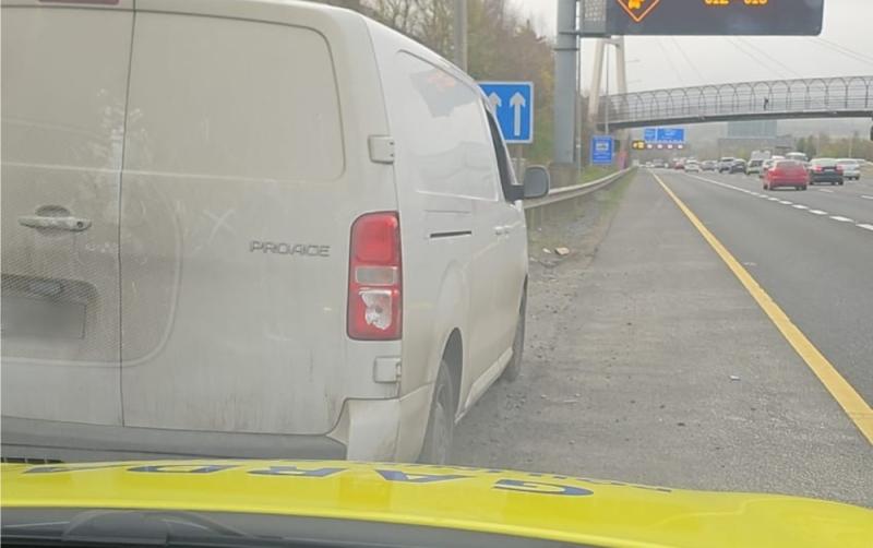 Costly call for driver on busy M50 motorway as garda&iacute; seize van untaxed for over 1,000 days
