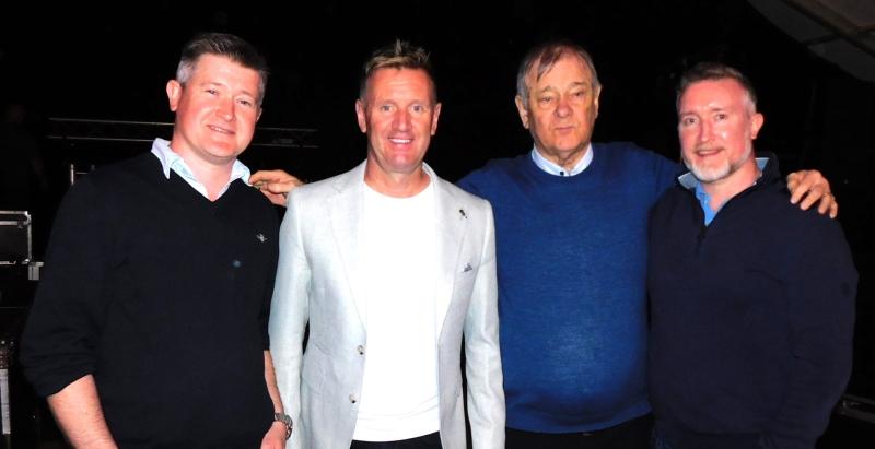 The Ryan Family, Porter House, pictured with country star, Mike Denver.