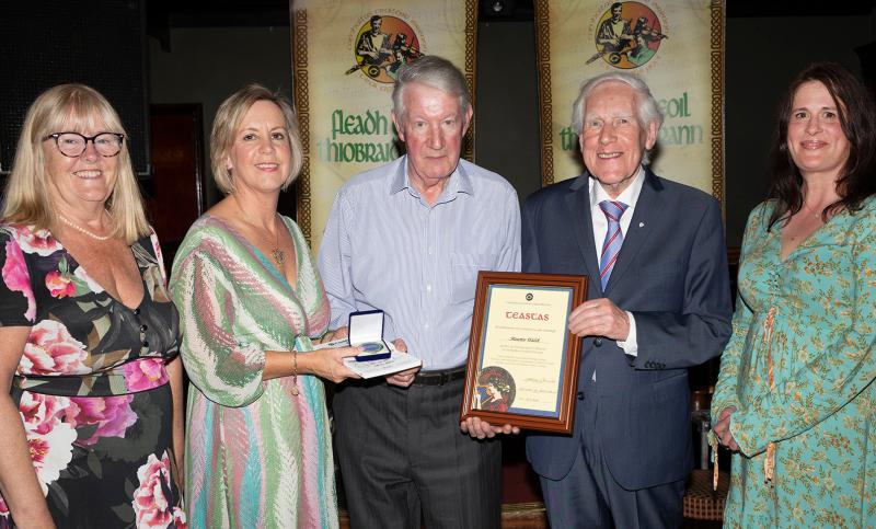 The service of a great supporter of Irish music is recognised at Tipperary County Fleadh 