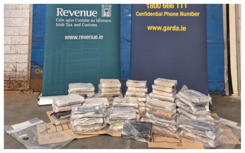 Two arrested following Revenue seizure of over &euro;5 million worth of heroin and cocaine 
