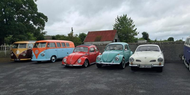 VROOM! A convoy of classic cars drives through Tipperary to celebrate VW's 75th birthday in Ireland