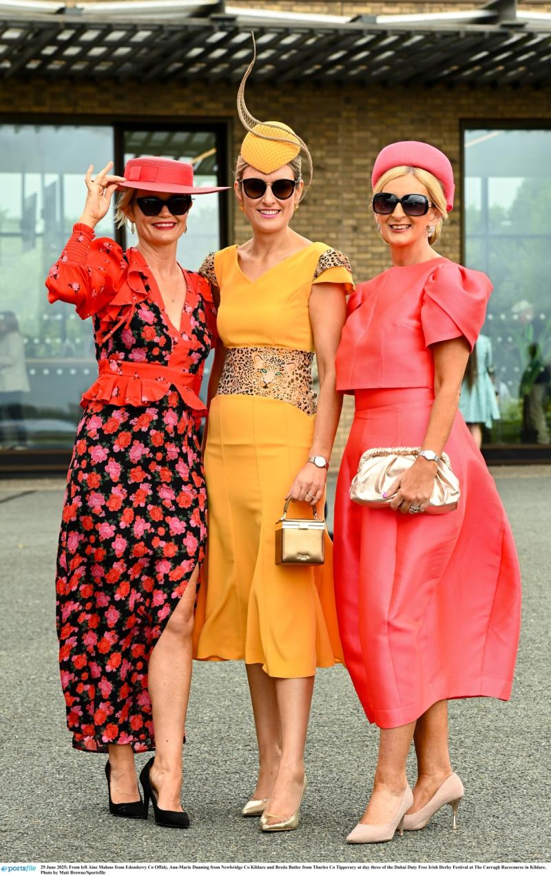 PICTURE: Tipperary woman and friends dress to impress at Irish Derby Festival