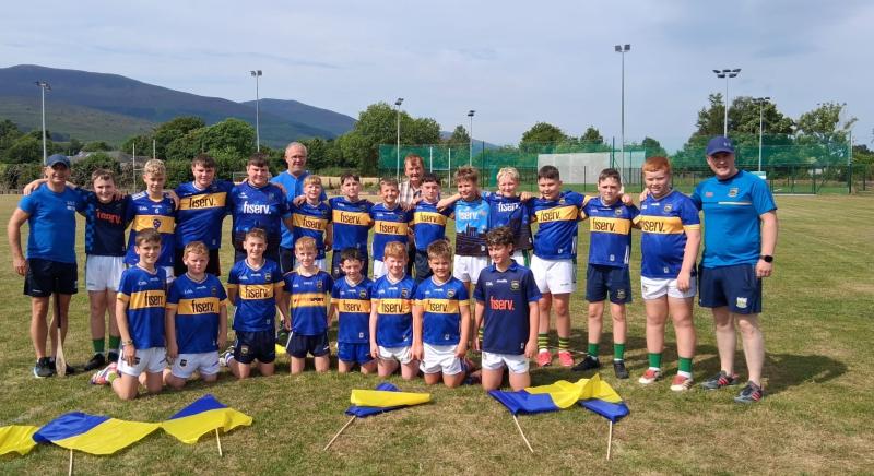 PICTURE: Local GAA club shows their support for Tipperary hurling team during training