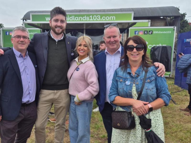 Councillors Liam Browne and Seamie Morris met Gareth Sheridan at the recent Tullamore show. Credit: Cllr Liam Browne