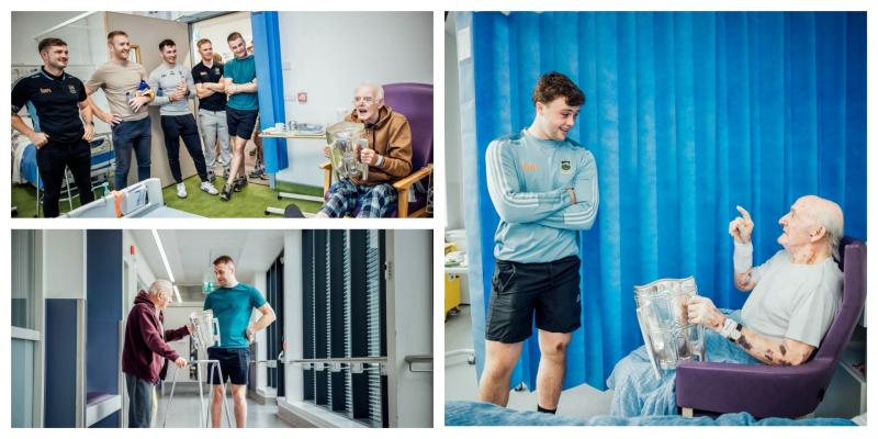 PICTURES: Tipperary hurlers pay visit to Nenagh Hospital with Liam MacCarthy Cup