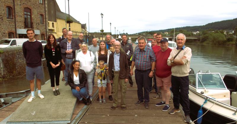 Nine boats of river cruising tourists enjoyed weekend visit to Carrick-on-Suir 