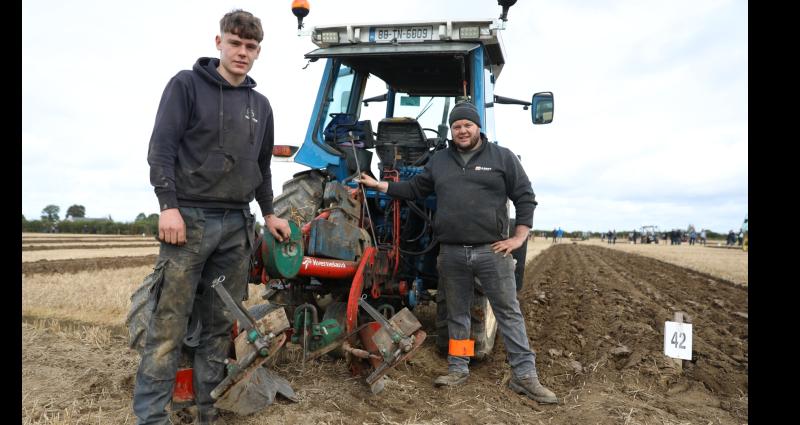PICTURE: Two young Tipperary ploughmen competing at the National Ploughing Championships