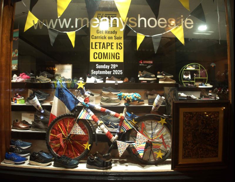 Carrick-on-Suir traders decorate their shop fronts to welcome L'Etape cycle event to town 