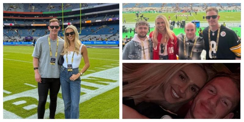 PICTURES: Sharlene Mawdsley and Michael Breen take to Croke Park for NFL Dublin game