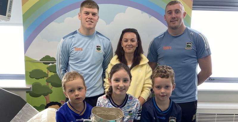 PICTURES: Tipperary hurlers make special visit to paediatric ward in Tipperary hospital