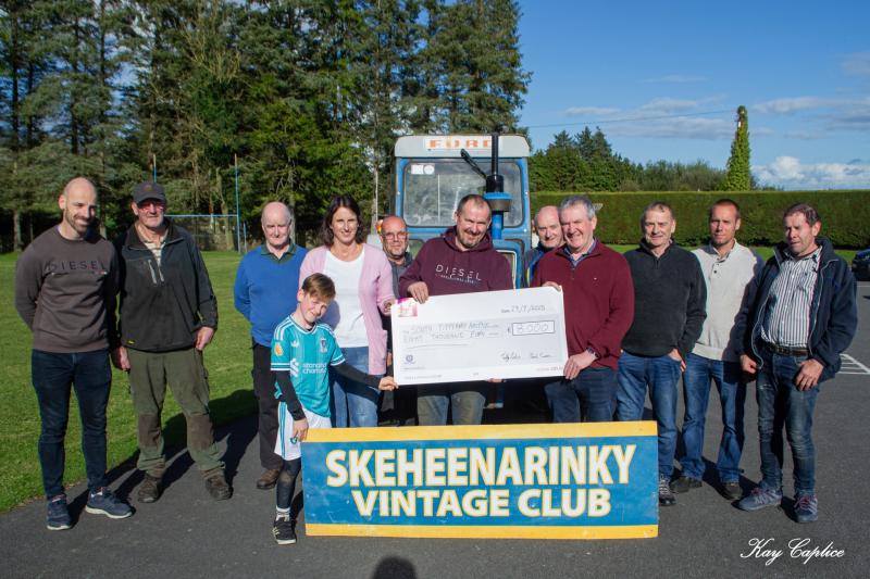 WOW! Vintage club members donate thousands from fundraiser to South Tipperary Hospice 
