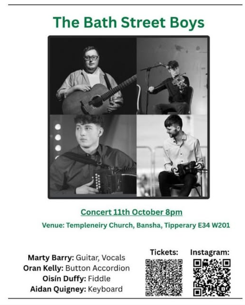 Lattin accordionist Oran Kelly brings Dublin trad band to Bansha this Sunday