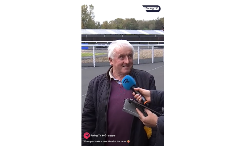 WATCH: Tipperary postman Pat goes viral after charming Racing TV audience