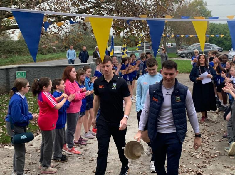 Tipperary heroes bring Liam MacCarthy Cup to Ardcroney NS, inspiring future stars