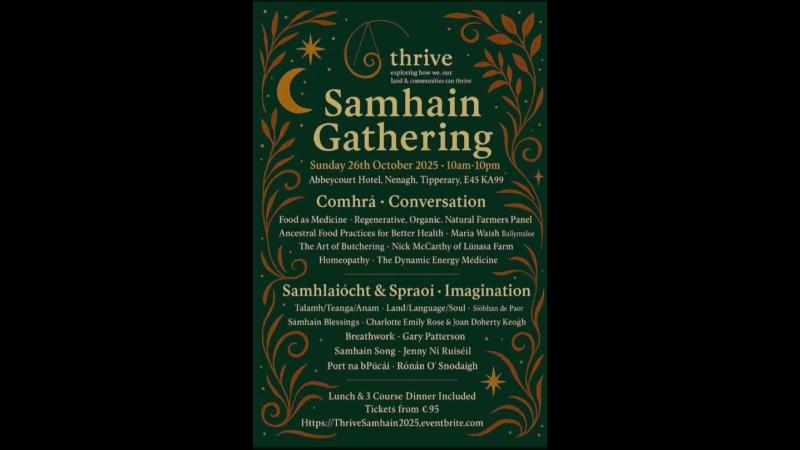 Thrive 2025: Tipperary gathers to explore food, health, and community this Samhain