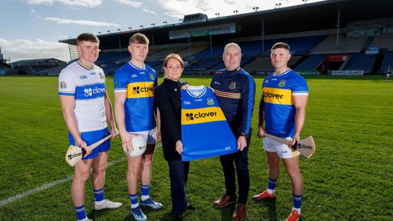 Tipperary GAA and Fiserv reveal 2026 jersey featuring Clover as new main sponsor