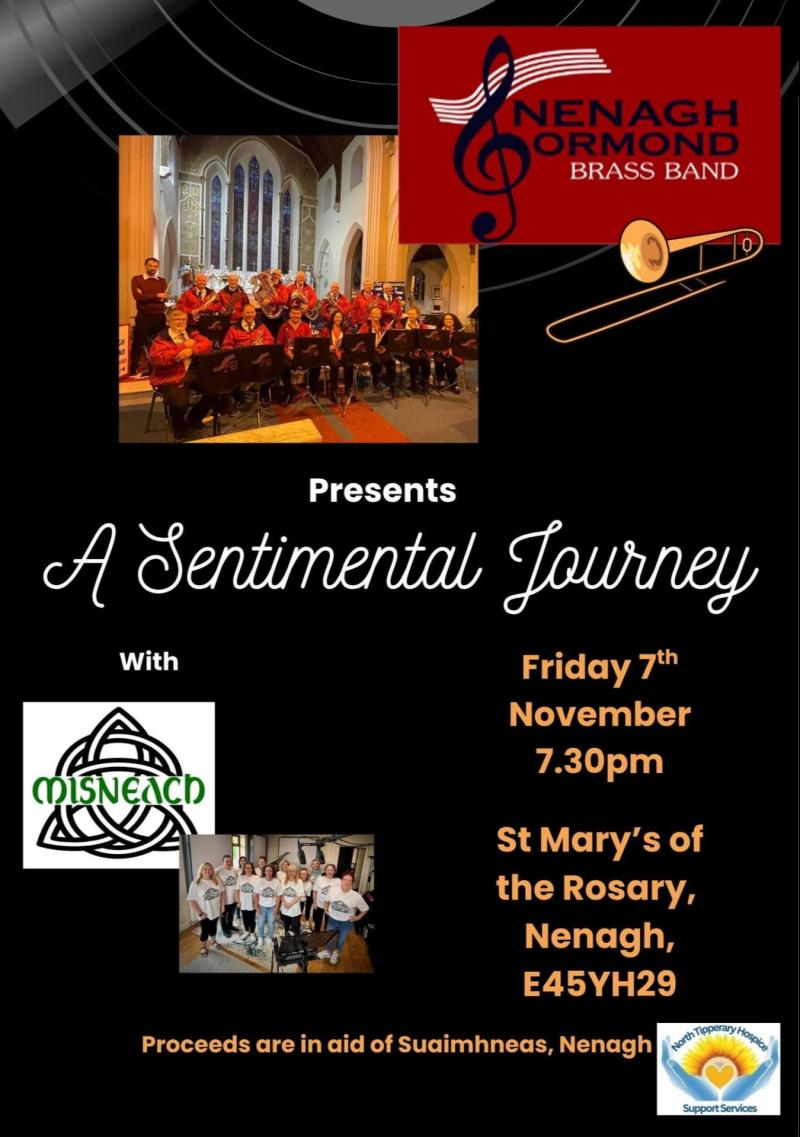 Nenagh Ormond Brass Band to perform autumn concert with Misneach Choir in Nenagh