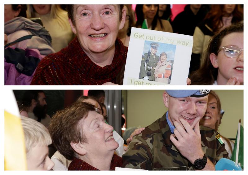 PICTURES: Tipperary grandmother overjoyed to be reunited with peacekeeper grandson