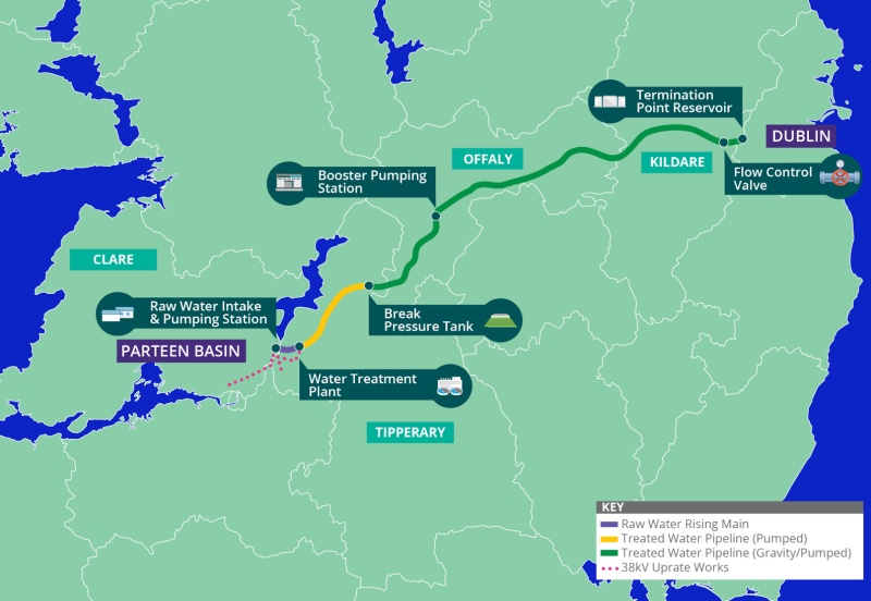 Uisce &Eacute;ireann to submit Shannon pipeline planning application for Ireland&rsquo;s largest water project