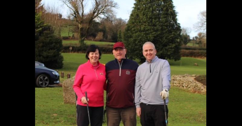 Four person Texas Scramble was played at Clonmel Golf Club on New Year's Day