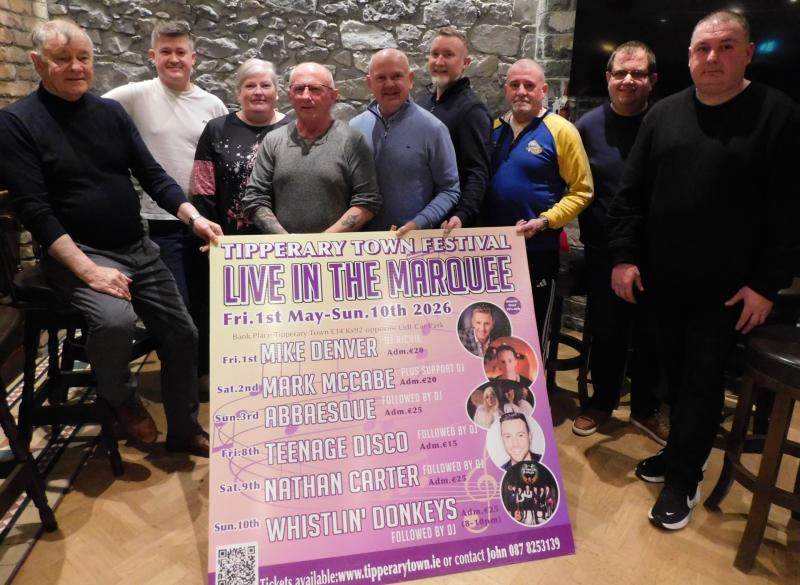 All star line-up announced for this year's Tipperary Town Music Festival
