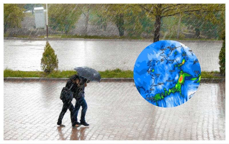 Eight counties on high alert for flooding as rain warnings remain in place 