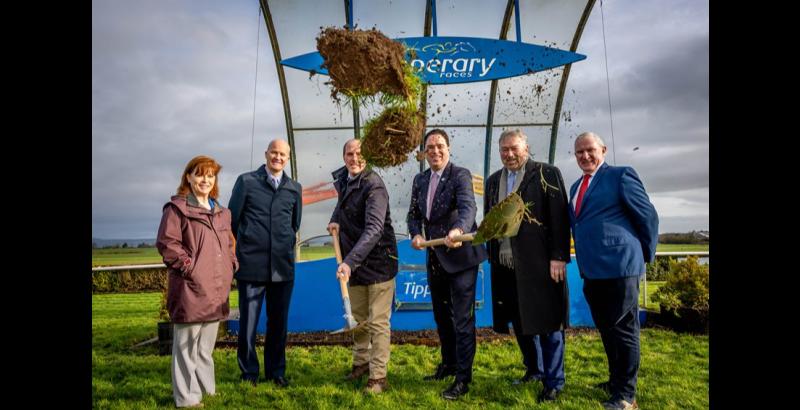 HUGE! Sod turned on the new all-weather track at Tipperary Racecourse redevelopment project