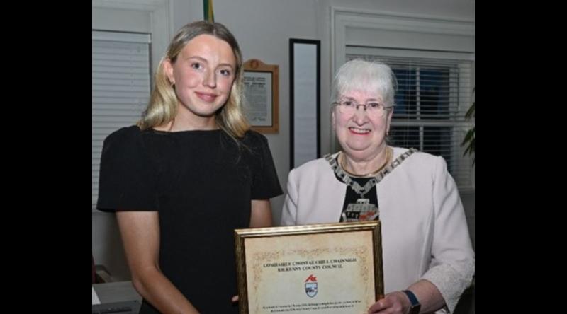 Tipperary athlete Katie Bergin honoured in special civic reception by County Council