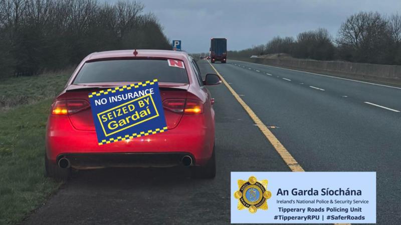 BREAKING: Garda&iacute; in Tipperary seize car from novice driver doing 156km/h
