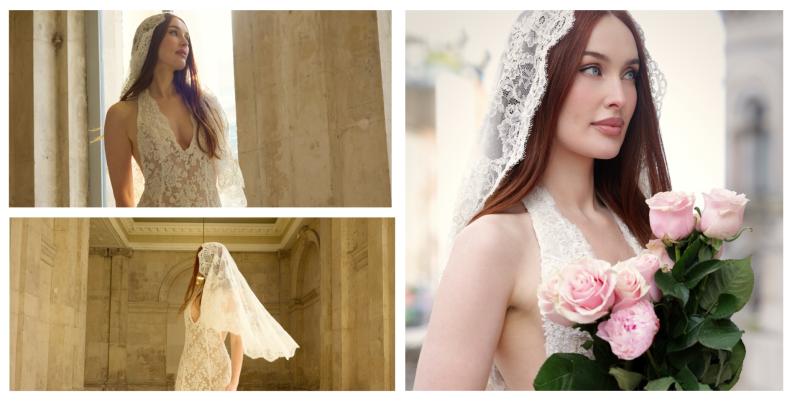 PICTURES: Tipperary born influencer Roz Purcell reveals her elegant vintage wedding dress