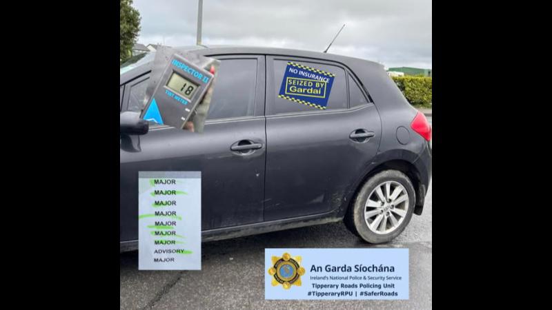 What Garda&iacute; found after stopping this car in Tipperary raised serious concerns
