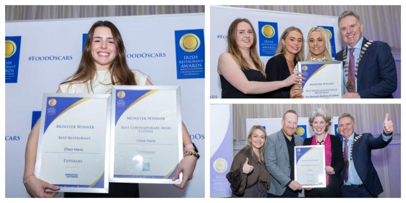 REVEALED: Huge number of Tipperary businesses awarded at Irish Restaurant Awards