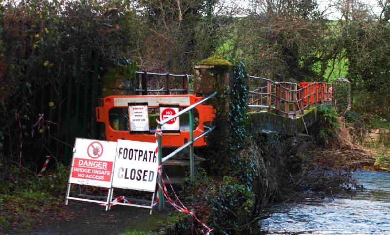 Tipperary council urged to fight plan to remove half of Carrick-on-Suir river footbridge 