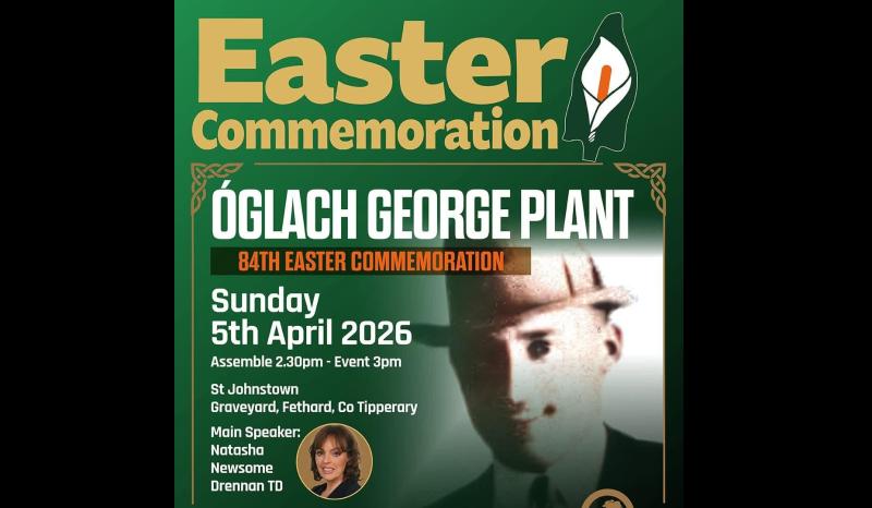 South Tipperary Sinn F&eacute;in will hold its annual   Volunteer George Plant ceremony
