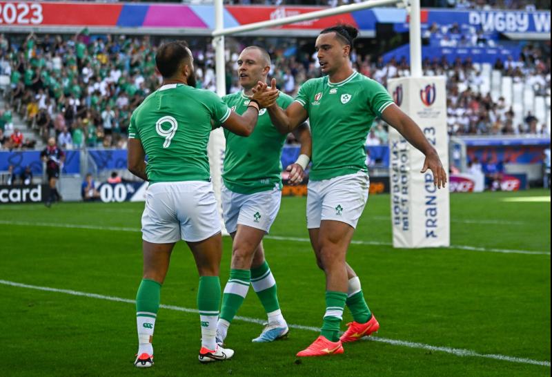  Ireland blitz through Romania to win their first game of the Rugby World Cup 