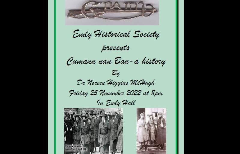 Emily Historical Society to host a talk on Cumman na mBan 