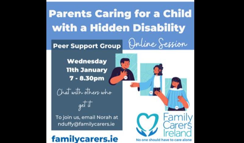 Tipperary carers urged to avail of support  if caring for a child with a hidden disability