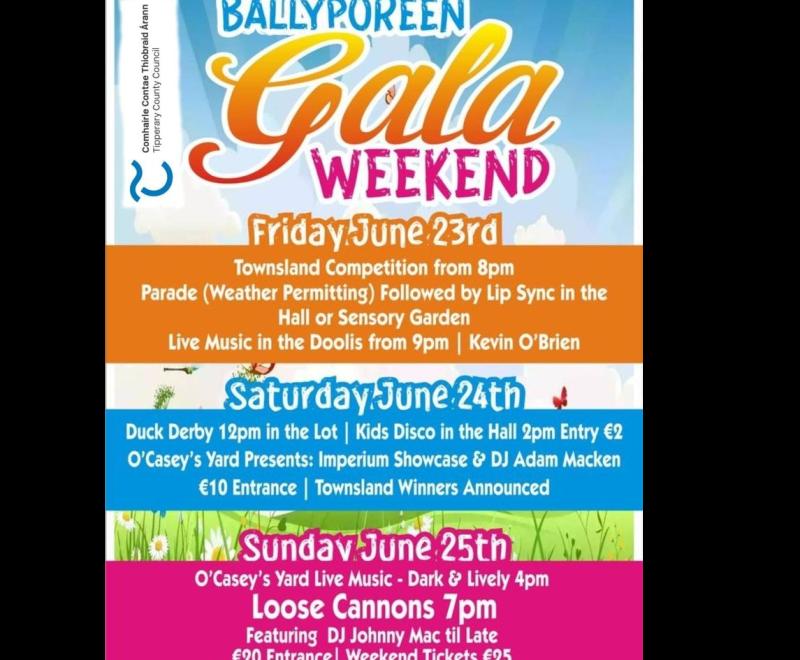 Gala event to take place in Tipperary village