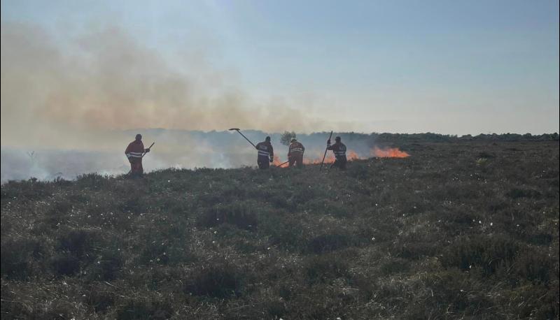 Tipperary fire crews battle gorse fire as status orange warning issued due to hot weather