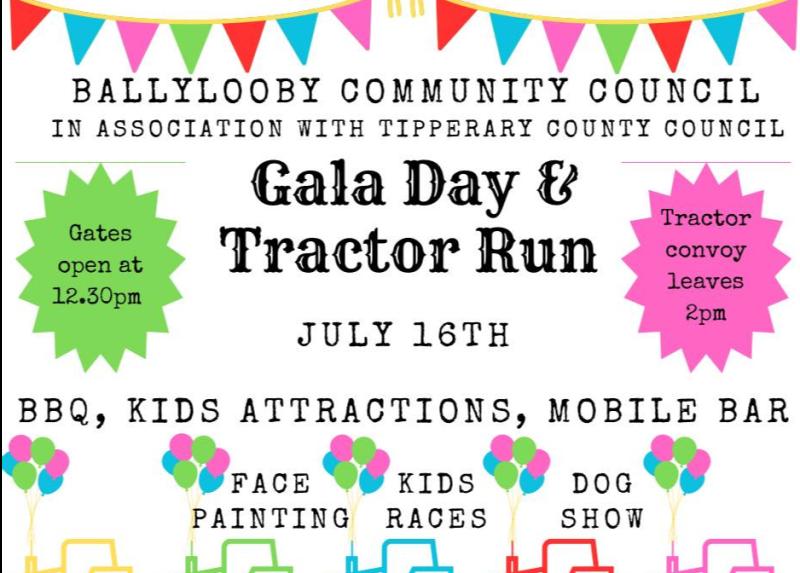 Tractor Run and Gala Day in Tipperary will have lots of activities for everyone