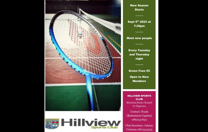 New season to begin at Tipperary badminton club