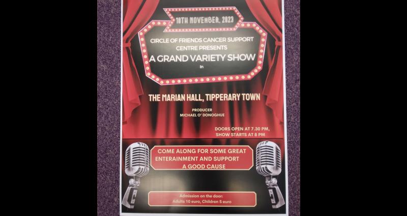 Tipperary cancer support group to host variety show to raise funds