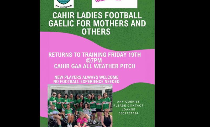 A return to training for mothers and others at this Tipperary club